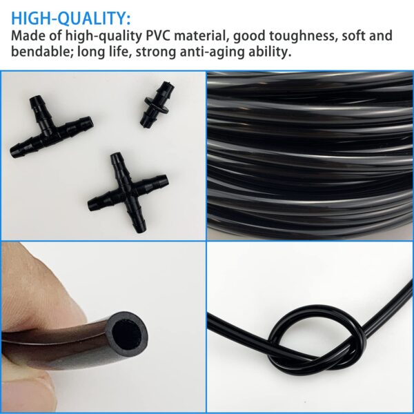 20m Bewässerungsschlauch 4/7mm PVC mit 22 Anschlüssen