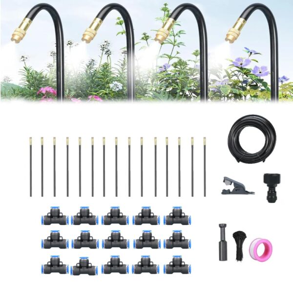 360° Automatisches Gartensprinklersystem – Intelligent, Verstellbar, 15m Set