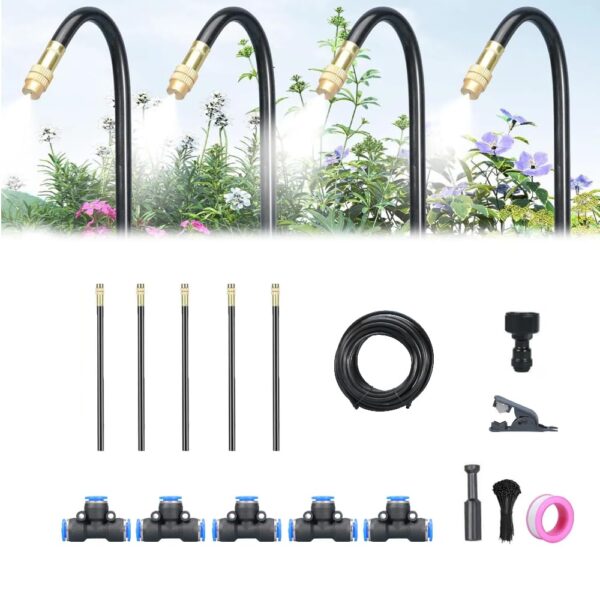 360° Automatisches Gartensprinklersystem – Intelligent, Verstellbar, 15m Set