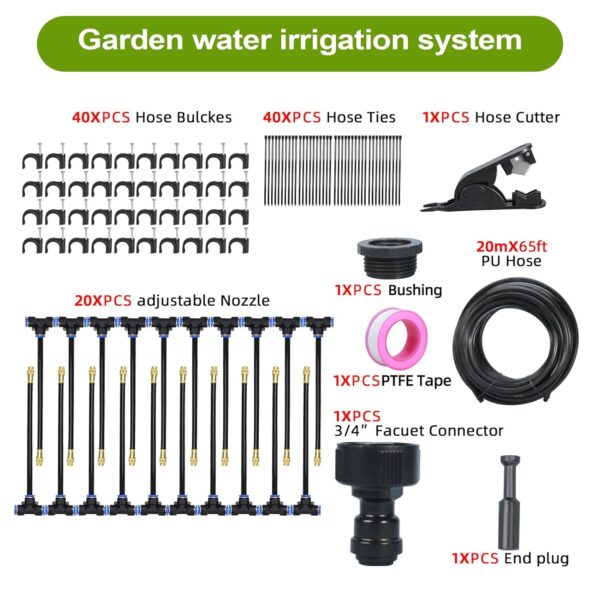 360° Automatisches Gartensprinklersystem Tropfbewässerung Hochbeet