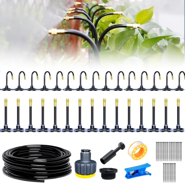 360° Automatisches Gartensystem Tropf- & Nebelbewässerung 15 m