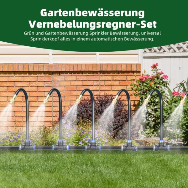 Acesome Gartenbewässerung 360° Automatisch 15 m für Hochbeete
