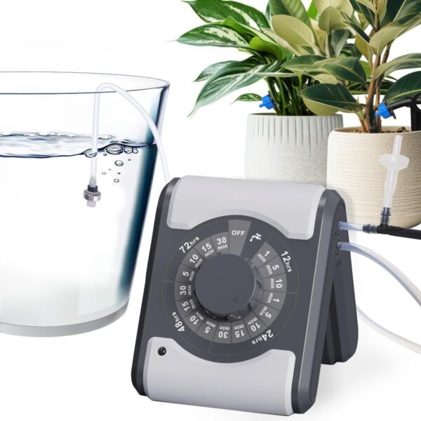 Aqualin Automatisches Bewässerungssystem für 10 Topfpflanzen Indoor DIY Urlaubs-Tropfset