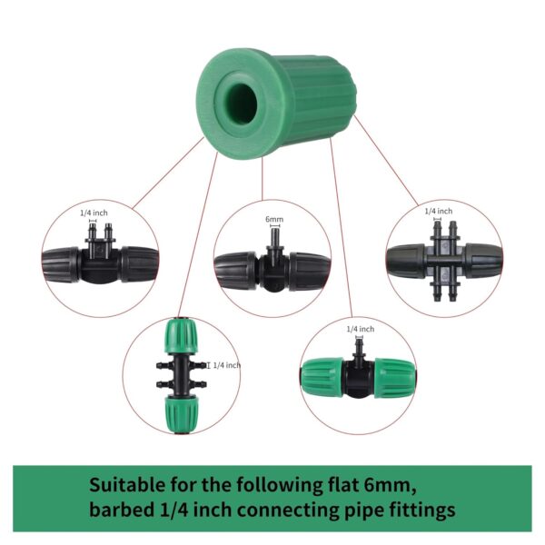Bewässerungs-Fitting-Set 16mm PE für Mikro-Irrigation 19 Teile