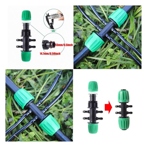 Bewässerungs-Fitting-Set 16mm PE für Mikro-Irrigation 19 Teile