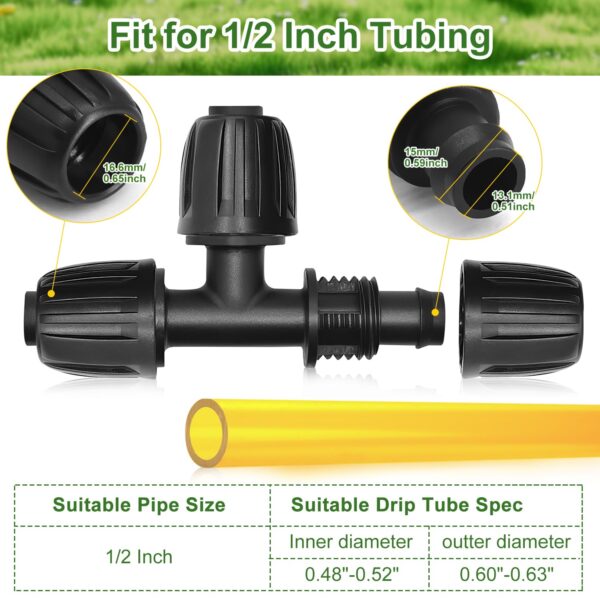 Bewässerungs-Set für 1/2" Tropfschläuche – 22 Dornverbindungen