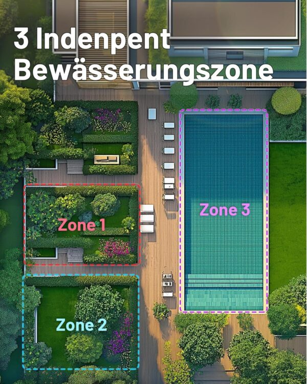 Bewässerungscomputer WLAN 3 Ausgänge App Alexa-Steuerung