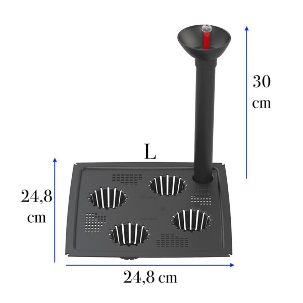 Bewässerungssysteme für quadratische Pflanztöpfe – Größen XXS (19x19 cm)