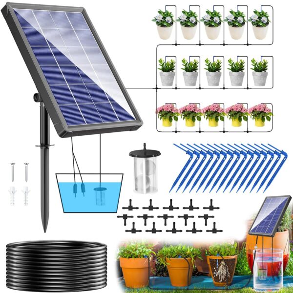 Biling Solar-Bewässerungssystem 15 m Reichweite automatisch für Garten
