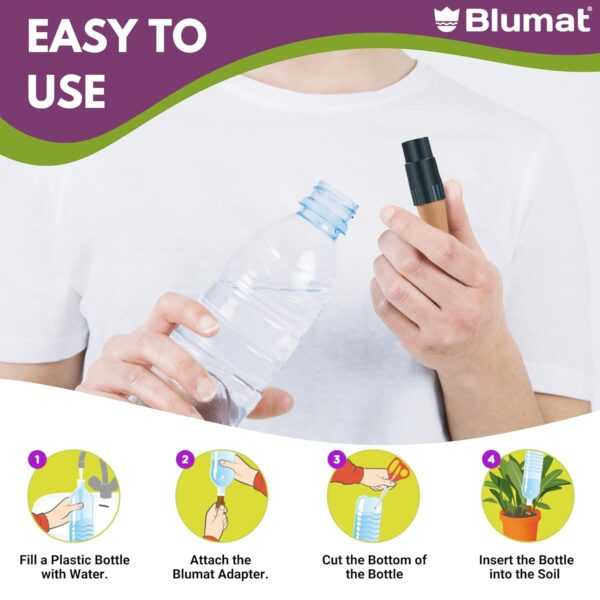 Blumat Easy Flaschenadapter 0,2 l - 3er Set