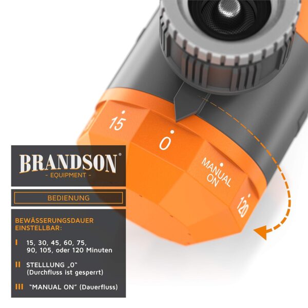 Brandson Bewässerungstimer Automatisch 15-120 Min