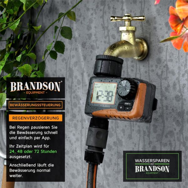 Brandson Digitaler Bewässerungsregler mit Display – Automatische Bewässerung