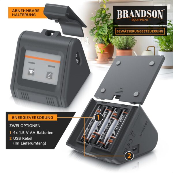 Brandson Digitales Bewässerungssystem WiFi Tuya App - Automatisch bis 10 Pflanzen
