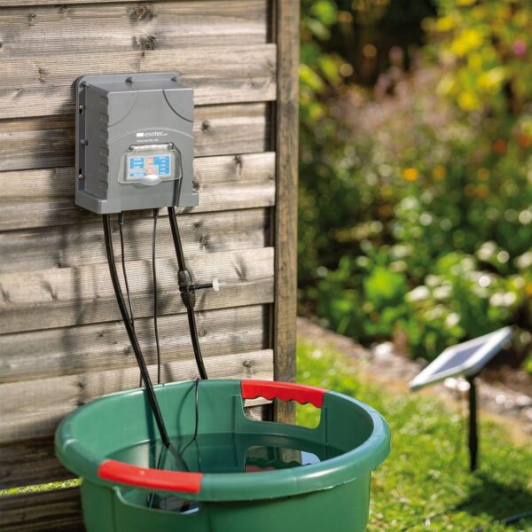 Esotec Solar WaterSpray: 20 Sprüher, Bewässerungscomputer, Solar-Automatik