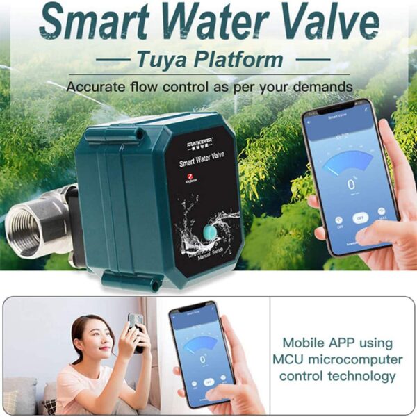 FROGBRO Zigbee Wasser-Ventil, Drahtloser Timer, IP67 Wasserdicht, App-Steuerung
