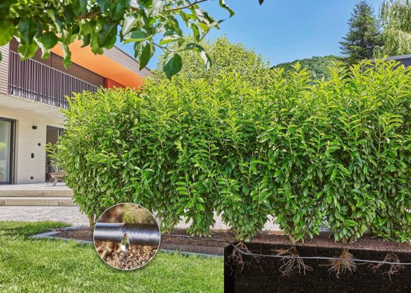 Gardena Micro-Drip-System Hecke/Strauch (25 m) – Wassersparend, Fertigset