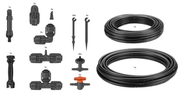 Gardena Micro-Drip-System Starter-Set: Bewässerung für 35 Pflanzen, wassersparend