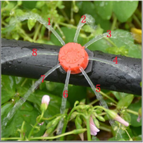 Gardena Micro-Tropfenset: 50 Stecker + T-Stücke + Haltestäbe