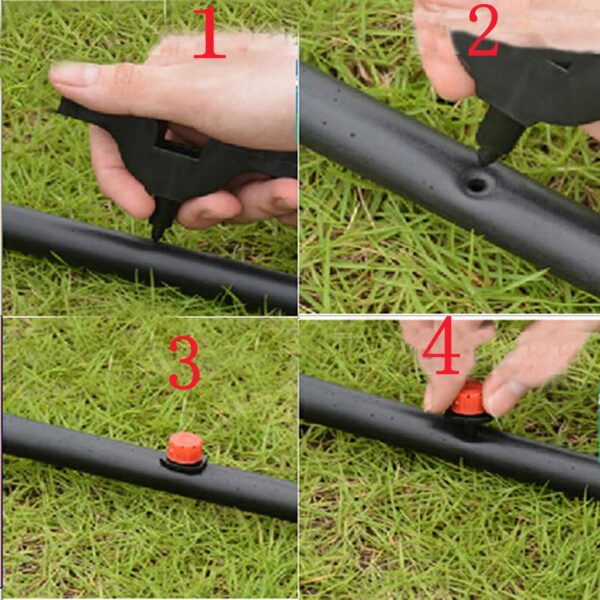 Gardena Micro-Tropfenset: 50 Stecker + T-Stücke + Haltestäbe