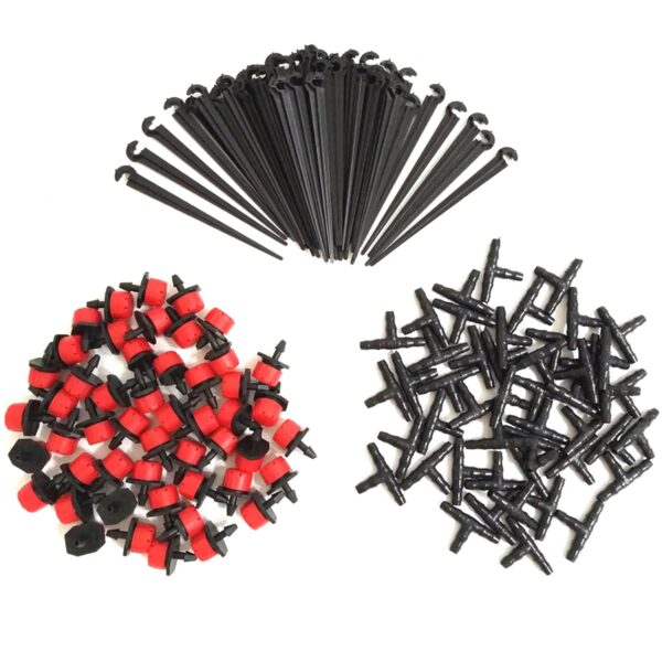 Gardena Micro-Tropfenset: 50 Stecker + T-Stücke + Haltestäbe