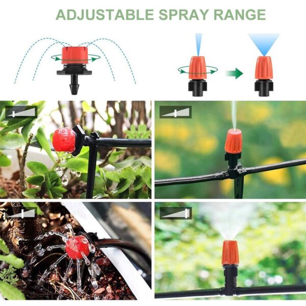 Gartenbewässerung Kit Automatisch 15m Tropf- & Sprühsystem