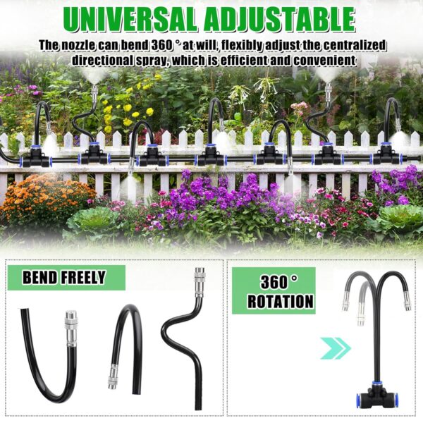 Gartenbewässerungssystem 20 m Tropfbewässerung mit 25 Brass-Sprühdüsen