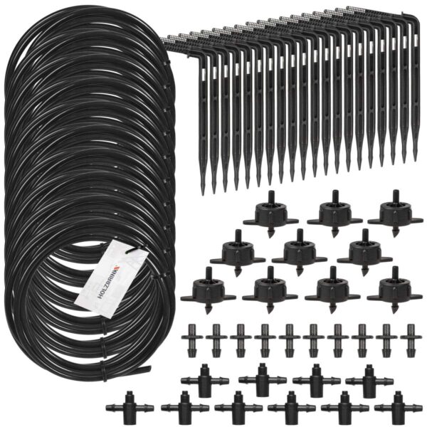 HOLZBRINK HTB-01-S-10 Bewässerungsset, 10x Winkel-Pfeil-Tropfer 4 l/h schwarz