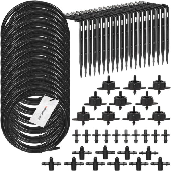 HOLZBRINK HTB-01-S-10 Bewässerungsset, 10x Winkel-Pfeil-Tropfer 4 l/h schwarz