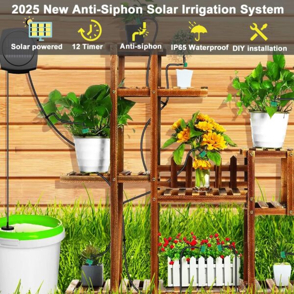 Joysing Solar-Bewässerung 15m Timer Automatisch Anti-Siphon