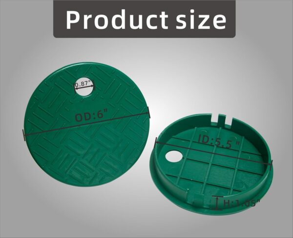 Mariyandh Ventilbox-Deckel Sprinkler ID 5.5" OD 6" Outdoor 4er Set