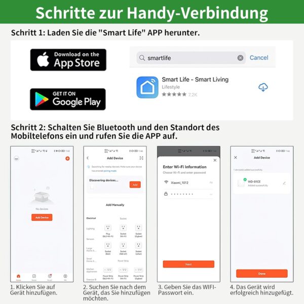 MOOKLIN ROAM WiFi Tropfbewässerung App-Steuerung Auto/Smart-Modus