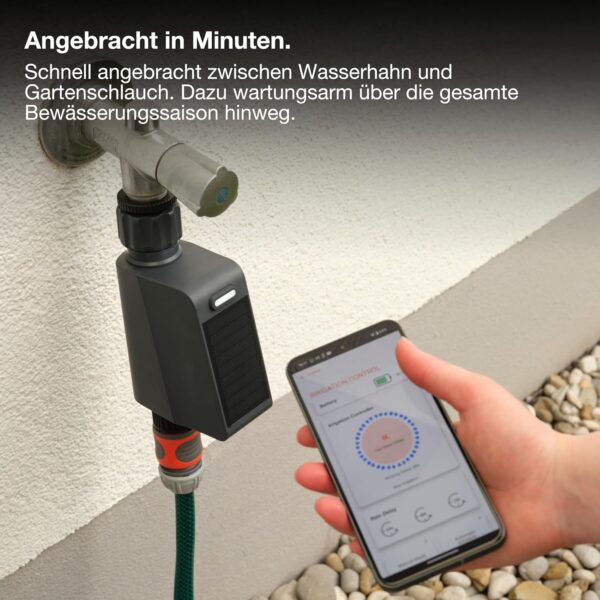 OSRAM SMART+ WiFi Bewässerungssteuerung IP55 Solar USB-C Wassermesser