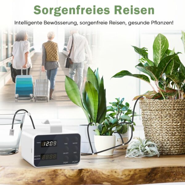 PlayDen Automatische Bewässerung Wiederaufladbar für 15 Pflanzen Programmbar