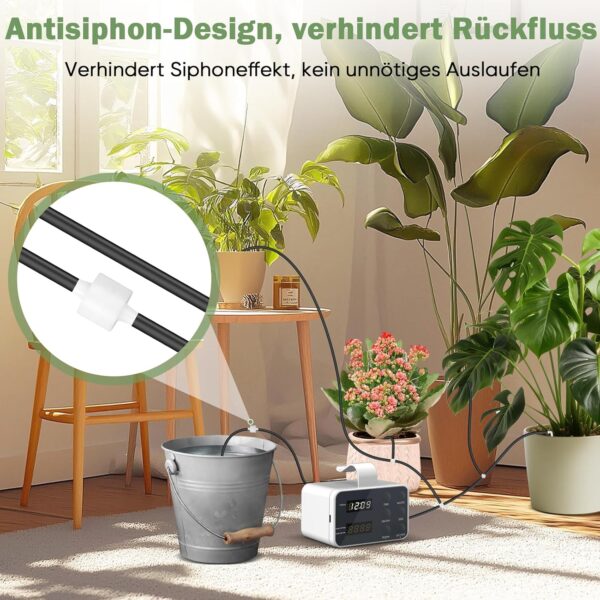 PlayDen Automatische Bewässerung Wiederaufladbar für 15 Pflanzen Programmbar