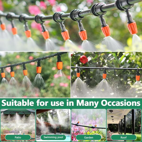 POWZOO Bewässerungssystem 269-teilig 40m+8m DIY Automatik Tropf Garten
