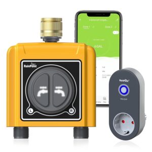 RAINPOINT Bewässerungscomputer WLAN 2 Ausgänge App & Wettersteuerung