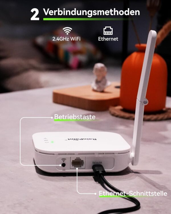 RAINPOINT WLAN Bewässerungscomputer 2 Zonen App/Sprachsteuerung IP65