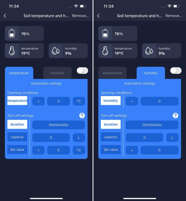 Royal Gardineer 2-in-1 Bodenfeuchte- & Temperatursensor WLAN App IP65