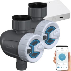 Royal Gardineer Bewässerungssteuerung: 2 smarte WiFi-Computer mit App & Feuchtigkeitssensor