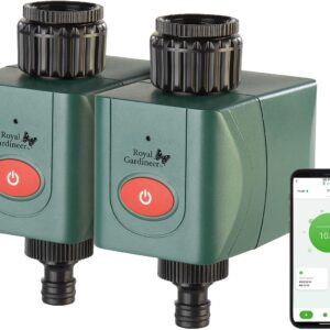 Royal Gardineer Elesion: 2 WLAN-Bewässerungscomputer mit App & Wetterkompensation