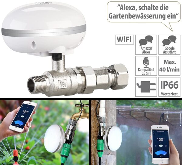 Royal Gardineer WiFi-Bewässerungscomputer App-Steuerung Automatik