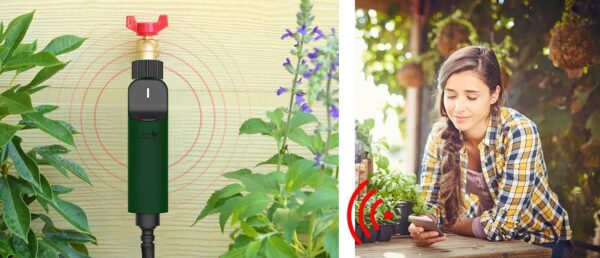Royal Gardineer ZigBee Bewässerungsset: 4 Ventile mit App- & Sprachsteuerung