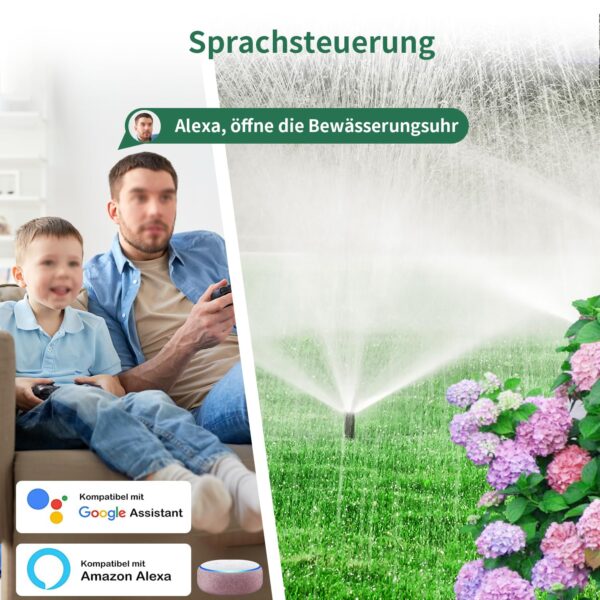 SEC 24 WiFi-Bewässerungscomputer mit App & Alexa-Steuerung