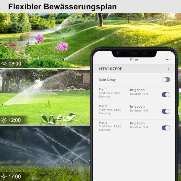 Shrivee Intelligenter WiFi-Bewässerungs-Timer mit App & Verbrauchs-Monitoring