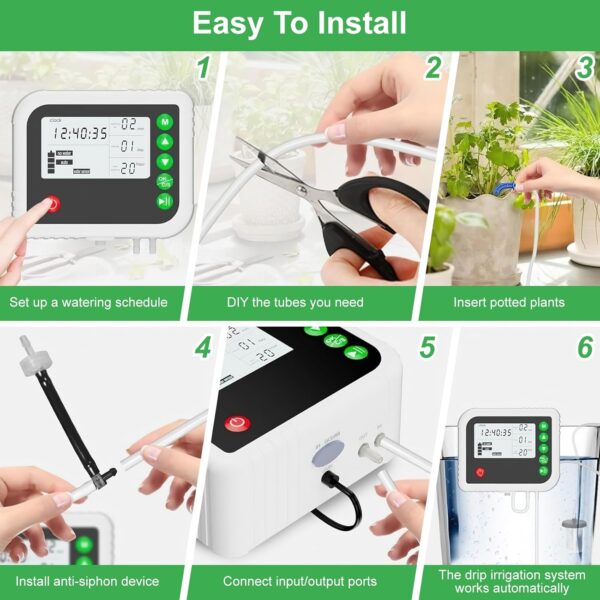 Smart Garden Automatisches Bewässerungssystem für bis 15 Topfpflanzen, Urlaubsmodus