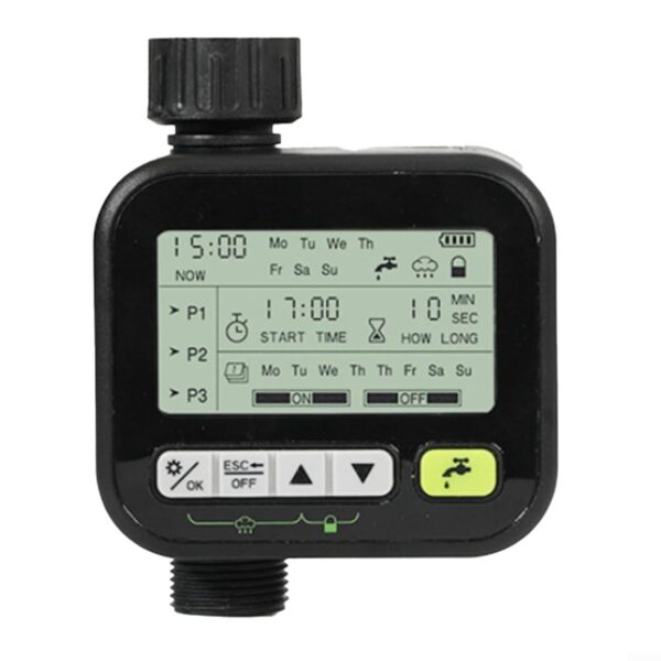 Smart Garden Bewässerungs-Timer mit 6 Modi, Regensensor, IPX5 wasserdicht