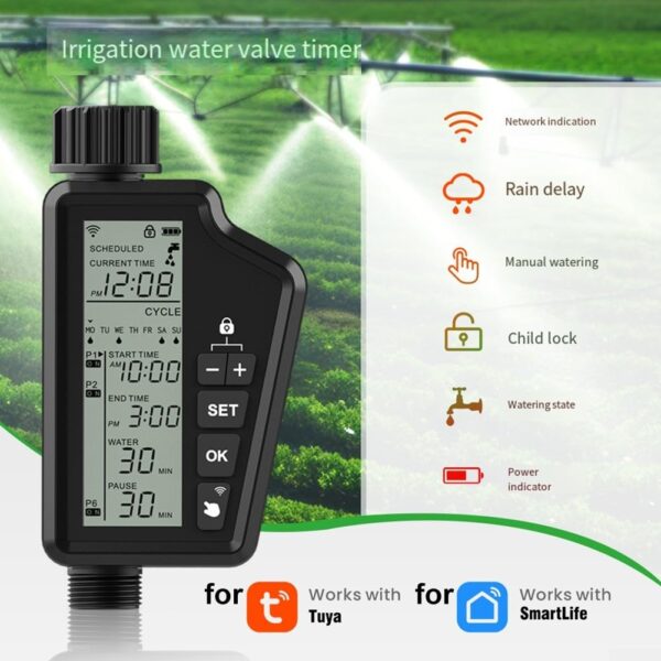 Smart Home Solutions Smarte Bewässerung IP65 Timer App-Steuerung