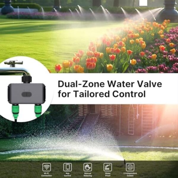 Smarter WiFi Gartentimer, programmierbar & sprachgesteuert (EU)