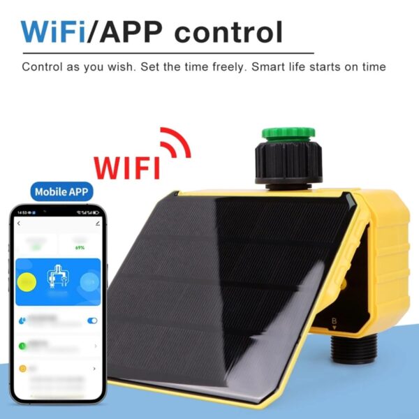 Solar-Bewässerungssteuerung WLAN App-Regen-Sensor 2 Ausgänge