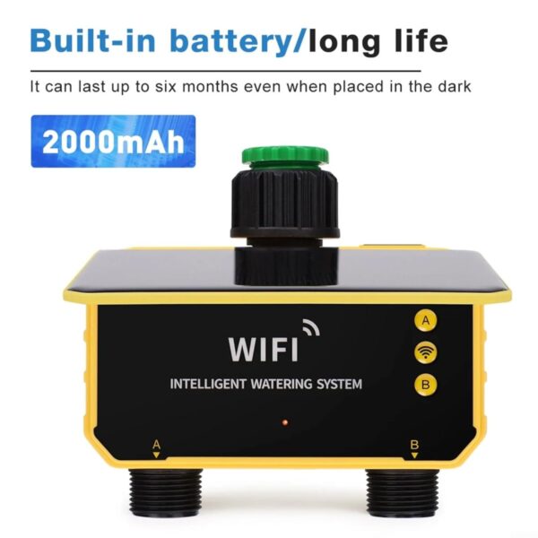 Solar-Bewässerungssteuerung WLAN App-Regen-Sensor 2 Ausgänge